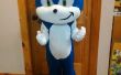 Childrens Sonic de egel mascotte kostuum