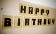 Minecraft afdrukbare Happy Birthday Banner