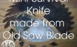 Mini Survival mes gemaakt van een oude zag Blade - Jimmy Diresta geïnspireerd