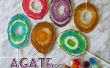 Agaat Rock lollies van geplette Candy--eenvoudig en gemakkelijk! 