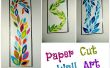 DIY papier knippen kunst aan de muur