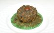 Azuki bonen (rode bonen), wortel en bosbessen muffin