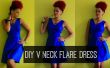 Hoe te DIY een V-hals Flare jurk | DIY kleding