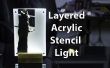 Multi-Layer acryl Stencil Desk Light