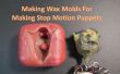 Wax mallen maken voor het maken van Stop Motion marionetten