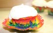 Citroen regenboog cupcakes! 