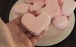 Pepermunt hart Marshmallows roze