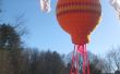 Hete lucht ballon mobiele haakwerk