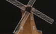 Bouw een 3D Model van een Nederlandse windmolen (in 1:100 of 1:160 schaal) afgedrukt