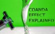 Coanda effect - experiment, 3D-gedrukte model, uitleg. 