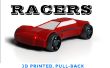 Bureaublad Racers - 3D gedrukte Pull-back Racers