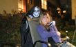 Handgemaakte iconische schedel masker dood kostuum voor Halloween
