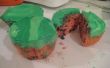 Gemakkelijk watermeloen cupcakes (kleine partij)