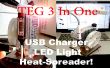 DIY TEG 3-In-één: USB-lader, LED licht en warmte-Spreader! 