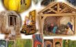 Pompoen toy huis slideshow glinsterende effect