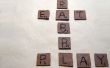 Hoe maken chocolade Scrabble tegels