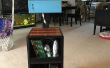 Gaming Station van gerecycled Laptop scherm en oud hout