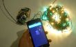 Telefoon gecontroleerde kerstboom verlichting