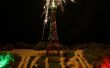 Vertind Eiffeltoren Stop Motion Project met vuurwerk en tuinen