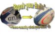 Repareren van een beschadigde bal en upgraden naar een praktijk bal voor opleiding uithoudingsvermogen en kracht