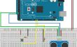 Meetafstand na verloop van tijd met Arduino HC-SR04 ultrasone sensor