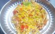 Indische gepofte rijst-Bhel Puri