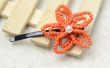 Herfst DIY: Maak oranje bloem Hair Clip