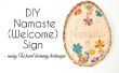 DIY Namaste(Welcome) teken met behulp van hout branden techniek (A Beginner project)