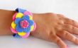 Maak deze bloem armband voor de lente! 