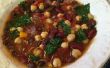 Marokkaanse drie Bean en boerenkool soep
