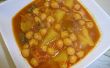 Garbanzo (kikkererwten) stevige soep met aardappelen