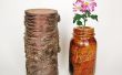 Houten Mason Jar (gesneden uit een cherry logboek)