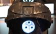 LED licht op de helm van de Robot