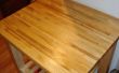 Een houten keuken plank Refinish