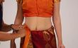 Hoe te dragen een Saree In 2 minuten-Indiase stijl zijde Saree voor bruiloft