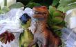 Je beide liefde elkaar en dinosaurussen!? Maak uw bruidstaart Jurassic stijl met vetplanten en dinosaurussen! 