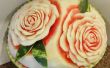 Watermeloen snijwerk Basics: rozen! 