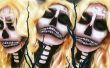 Sexy Blonde bom Skull Halloween Make-up Tutorial