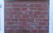 Faux Exposed-bakstenen muur met Cement kleuren