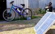 Elektrische fiets opladen met zonnepaneel