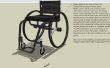 Carbon Fibre rolstoel met behulp van 3D-afgedrukte formulieren en mallen. 