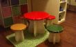 DIY Kids Mushroom tabel en Toad krukken bijgewerkt
