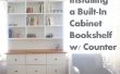 Afwerking & installeren een ingebouwde kast boekenkast w / teller