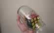 "impossible" Rubik's Cube in een fles / jar