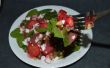 Aardbei Walnut spinazie salade