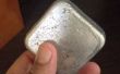 Smelten van aluminium blikjes te blokken