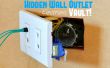 Verborgen Wall Outlet kluis (w/Arduino Lock)