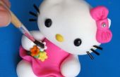 Hoe te doen fondant Hello Kitty topper - tutorial door Annoesjka
