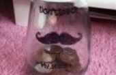 'Don't Touch mijn Stache' geld Jar