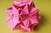 Modulaire origami eenheid op basis van de driehoek doos